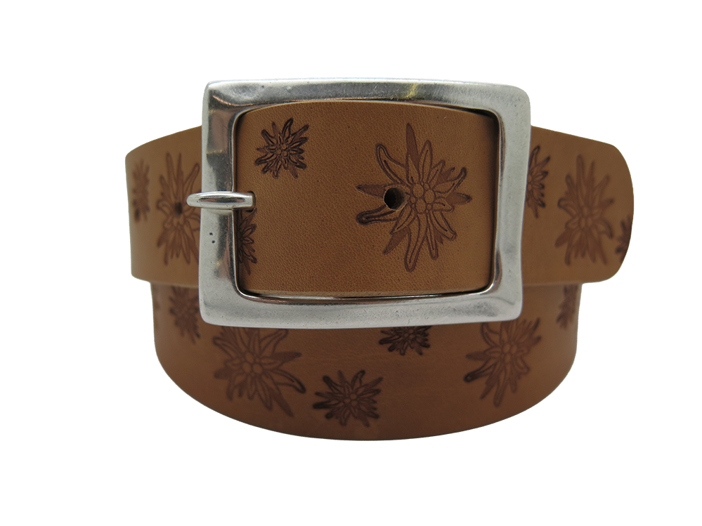 Ledergurt Branding Edelweiss 40mm (11069/60AS-40)